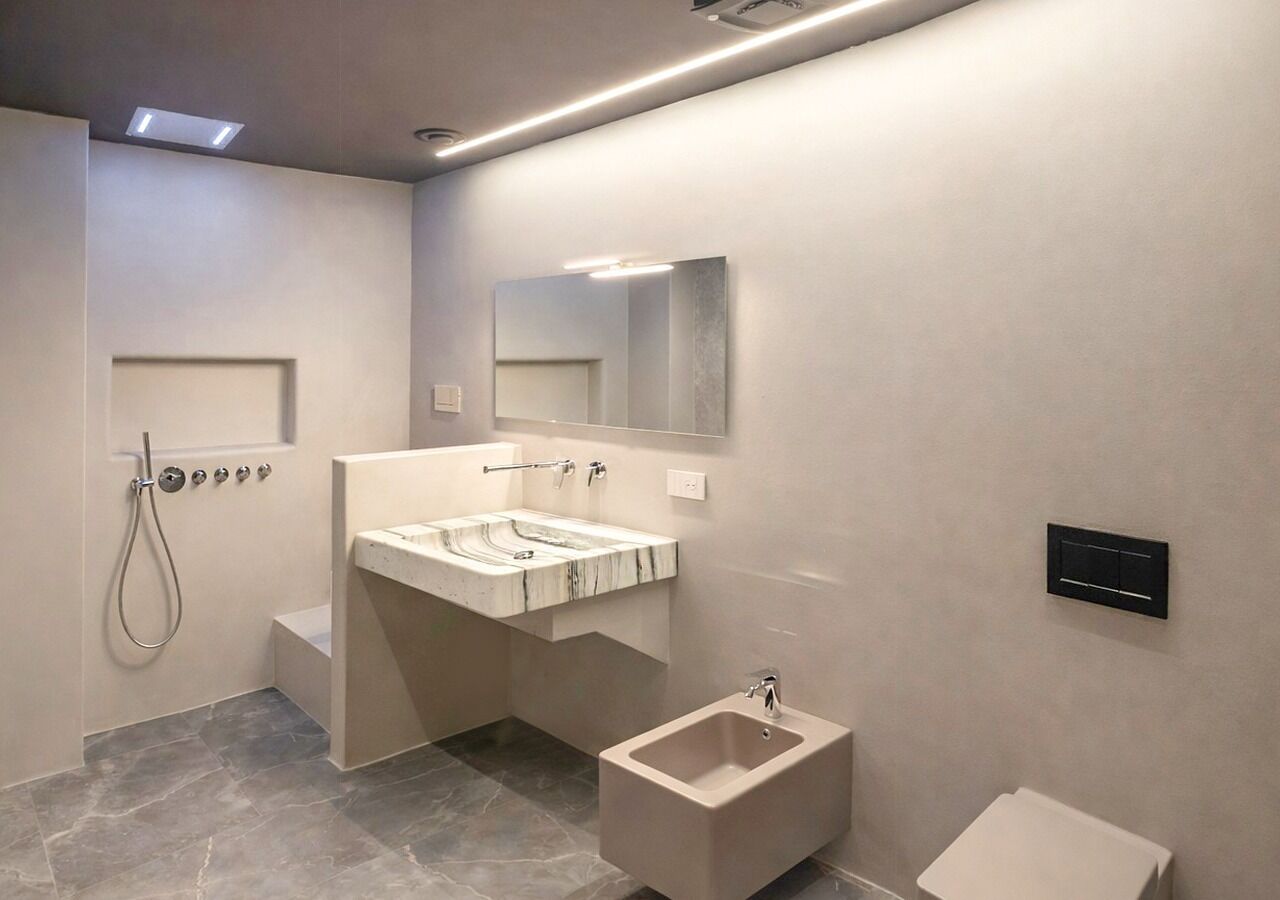 Chambre Standard Double ou avec lits jumeaux, terrasse, vue vallée | Salle de bain | Douche, articles de toilette gratuits, sèche-cheveux