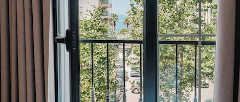 Vue sur la ville depuis l’hébergement