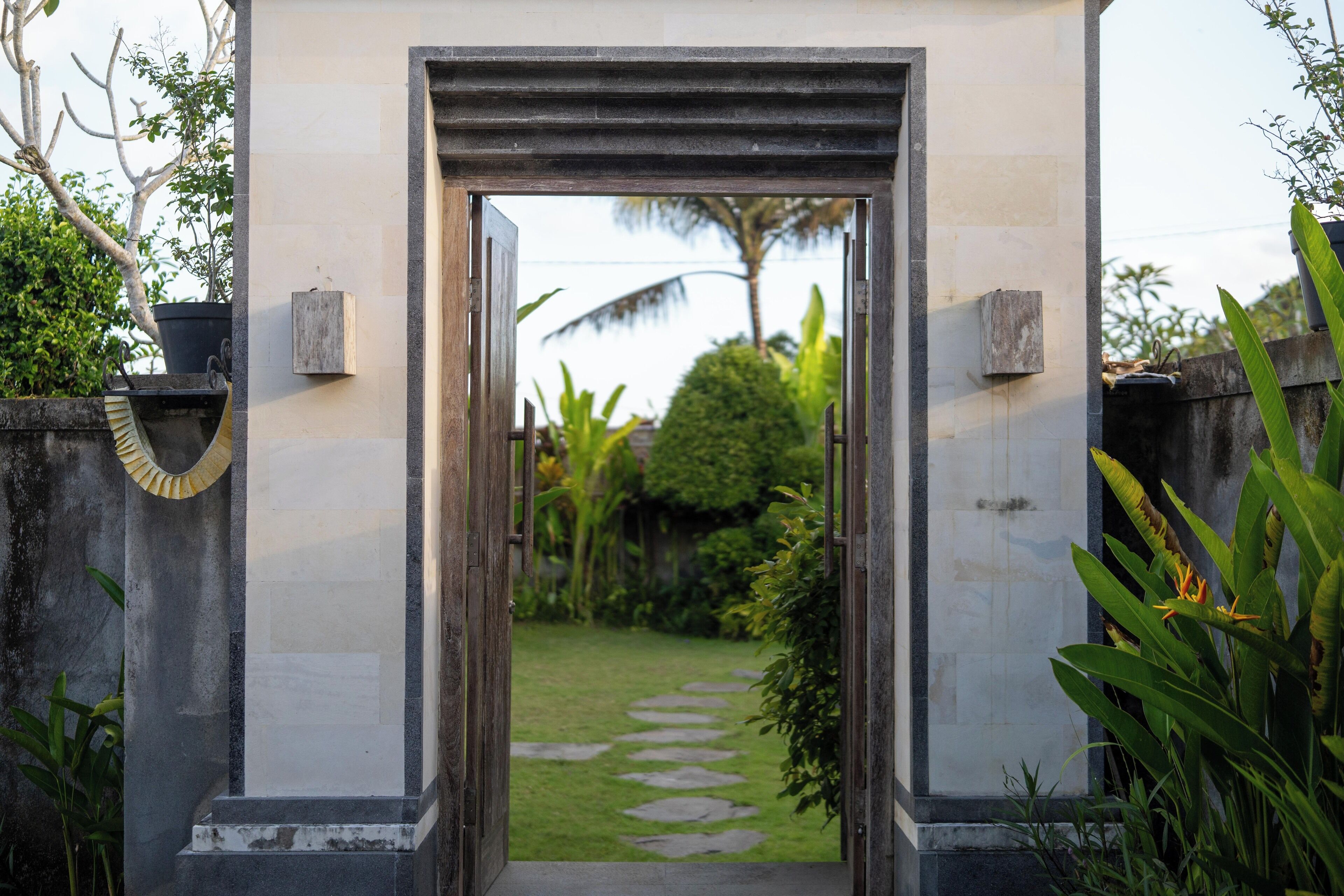 Entrée de l’hébergement