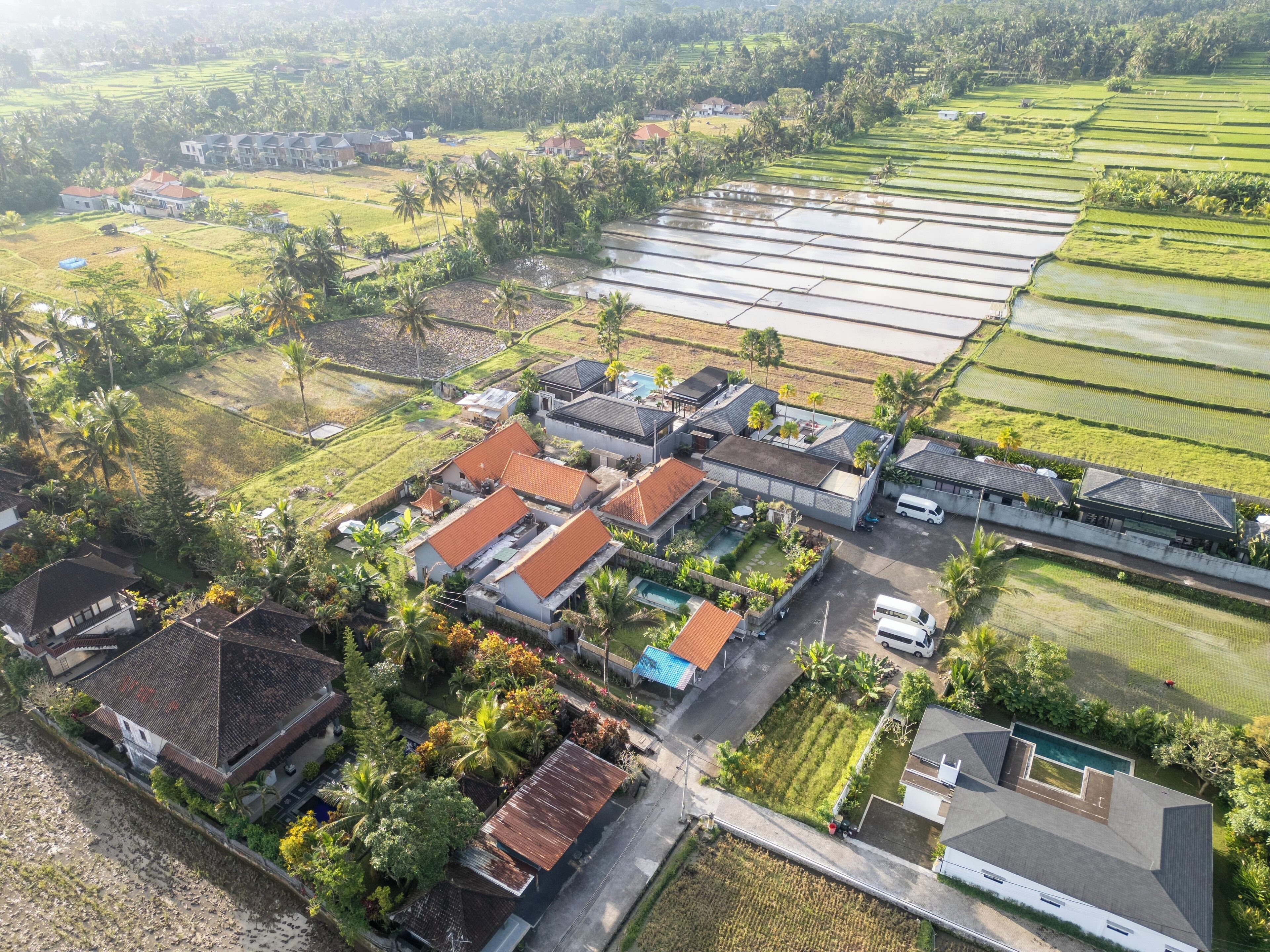 منظر من الجو على ارتفاع عالٍ