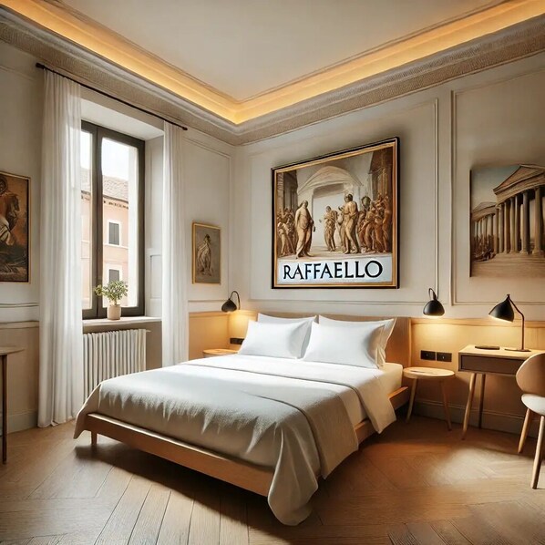 Classic Double or Twin Room, City View | Free minibar, in-room safe, desk, laptop workspace - RomArt Luxury Rooms (Rome)