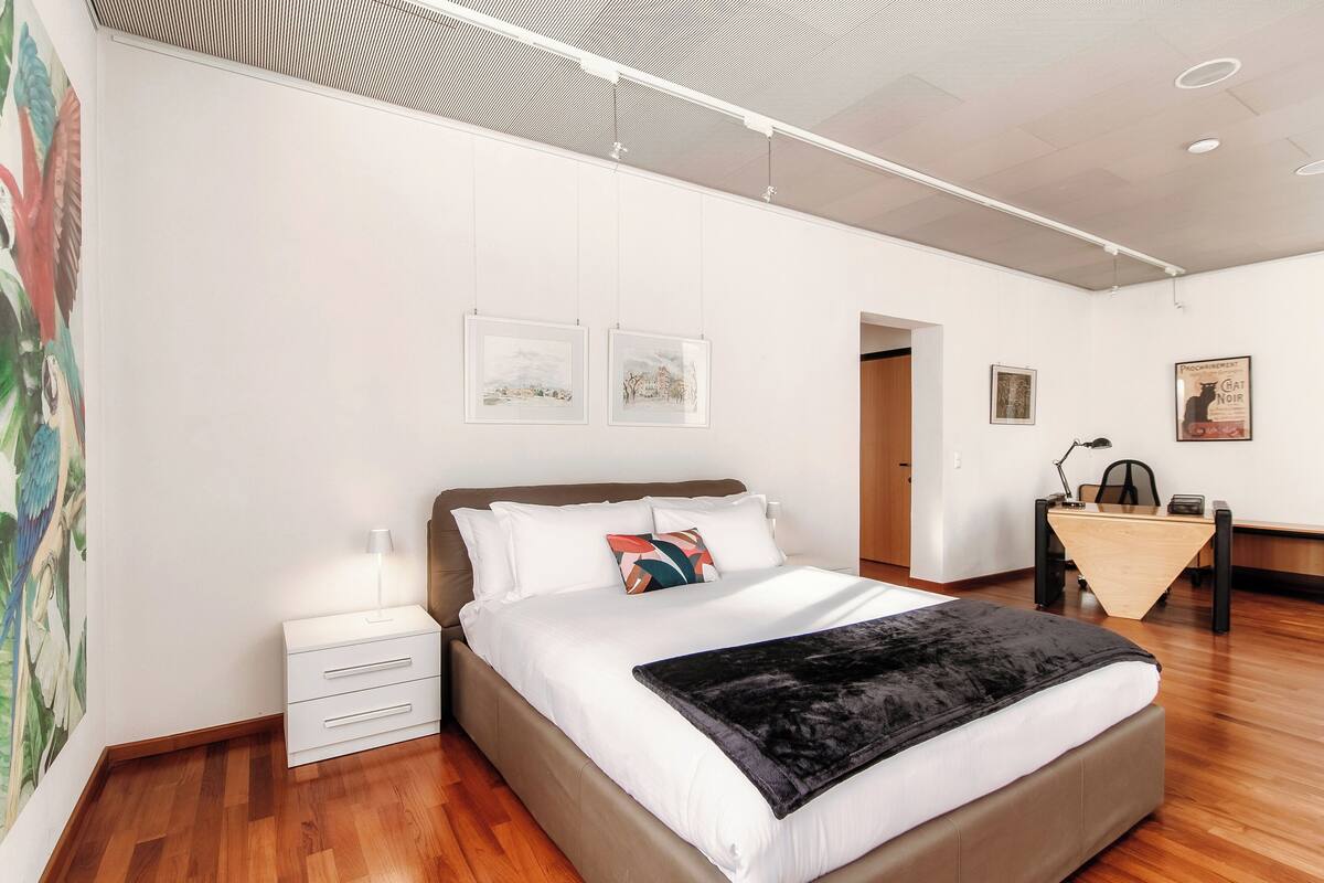 Couette en duvet d'oie, bureau, Wi-Fi gratuit, draps fournis