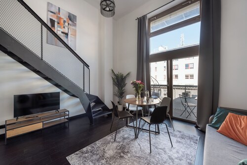 Comfy loft with balcony