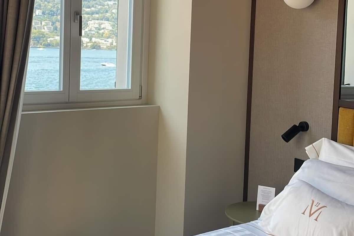 Deluxe Room, Lake View | Minibar, in-room safe, desk, laptop workspace