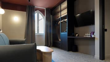 Suite Premium, vista giardino | Area soggiorno