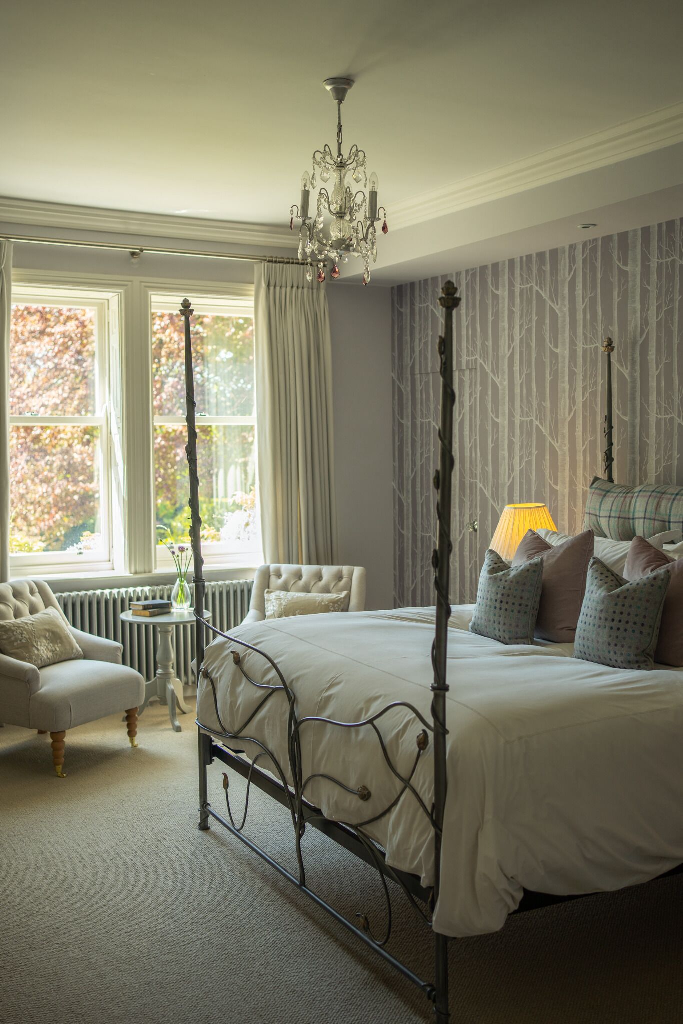 Habitación doble Deluxe, vista al jardín (Wharfedale) | Sábanas de algodón egipcio y ropa de cama de alta calidad 