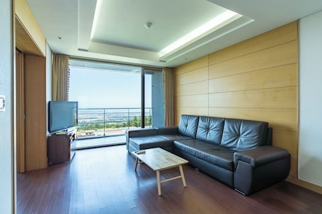 Área de sala de estar. Hallasan Resort