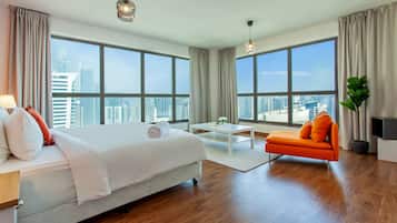 Premium Apartment, Marina View | In-room safe, blackout drapes, iron/ironing board, free WiFi
