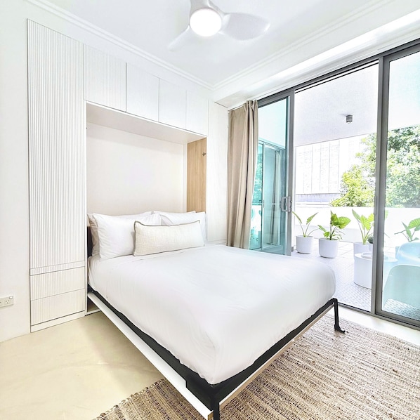 2 chambres, fer et planche à repasser, Wi-Fi, draps fournis