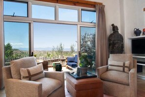 Televisión y chimenea 