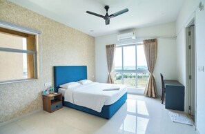 1 slaapkamer, een bureau, een strijkplank/strijkijzer, gratis wifi