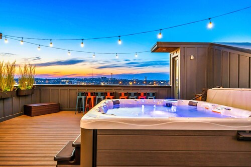 4 Rooftop Decks 4 Hot Tubs Game Rooms Sauna