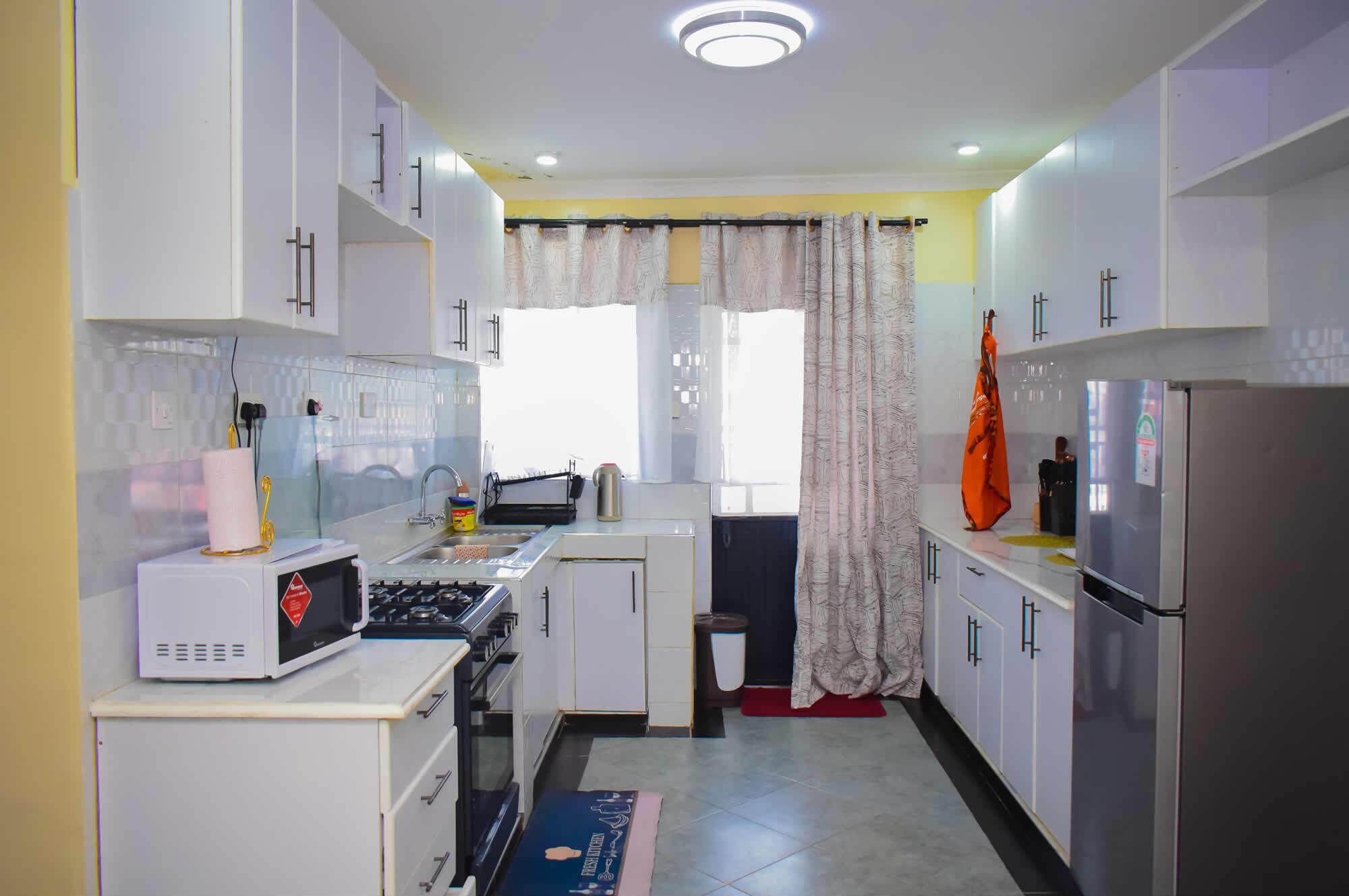 Apartment, Lake View | Private kitchen | Fridge, microwave, cookware/dishes/utensils