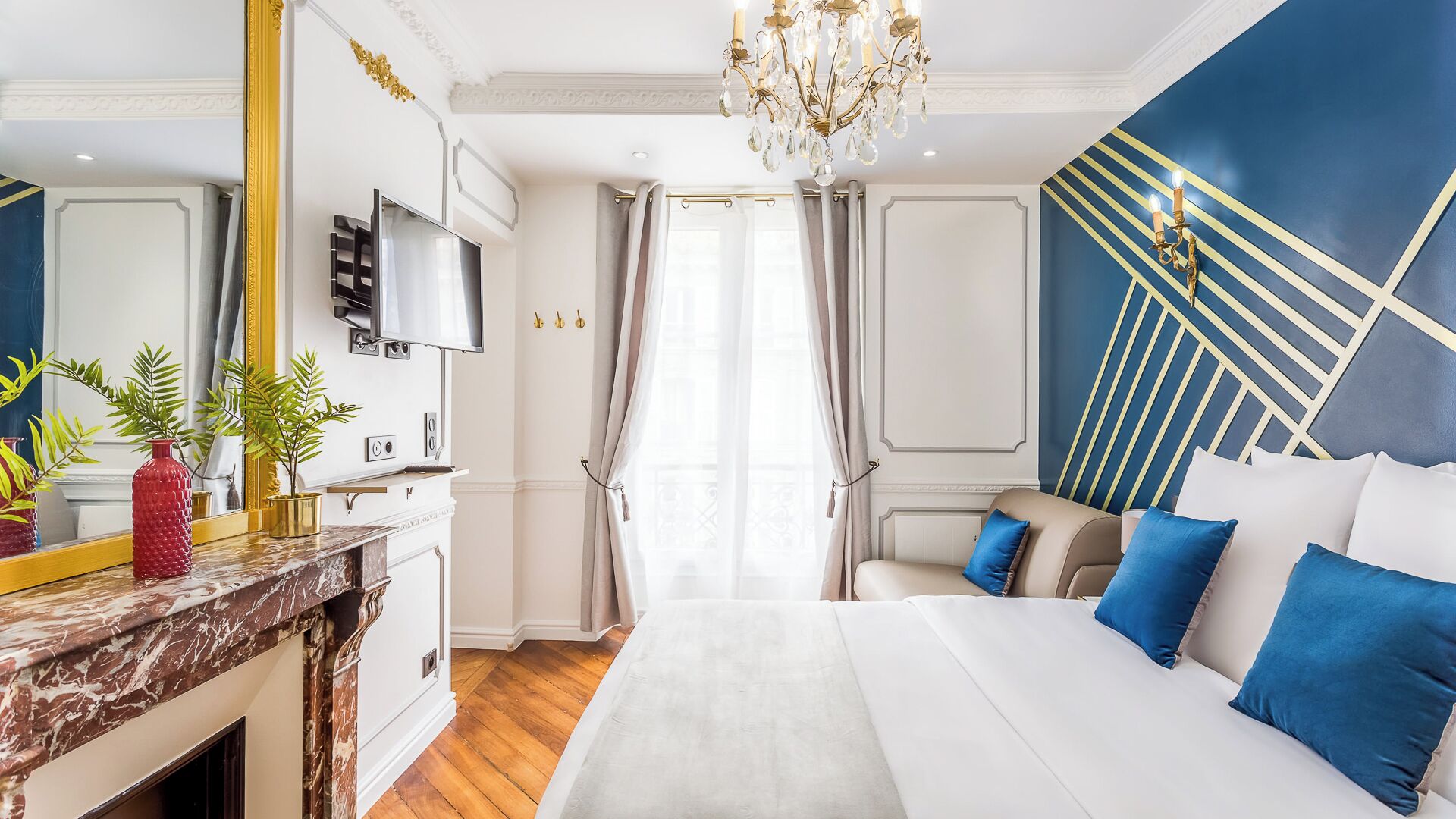 Apartamento, vista para a cidade | Roupas de cama antialérgicas, camas com colchões pillow-top