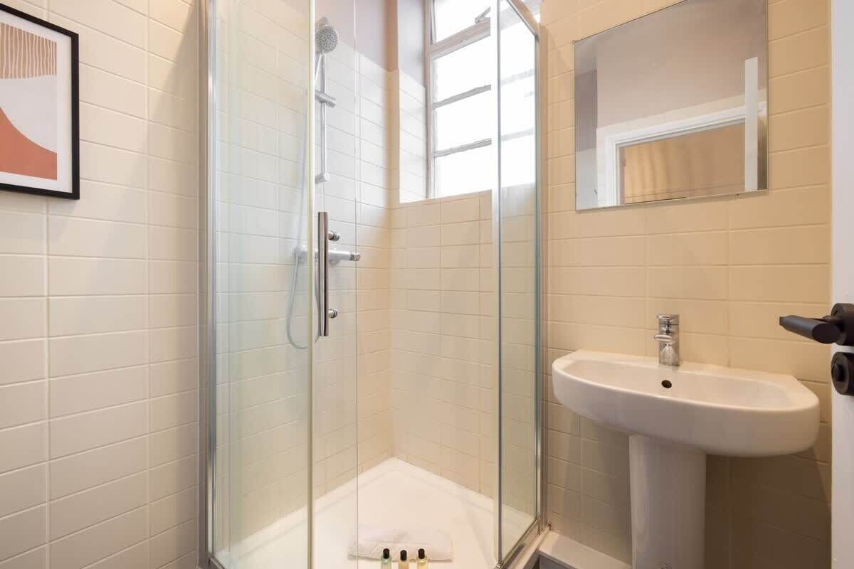Shower, hair dryer