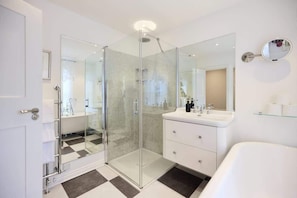 Shower, hair dryer