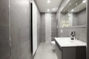 Shower, hair dryer
