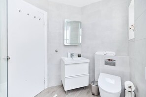 Shower, hair dryer