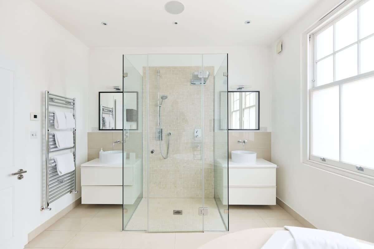 Shower, hair dryer