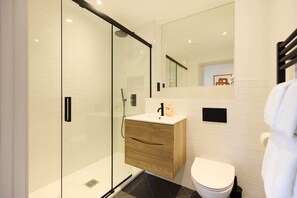 Shower, hair dryer