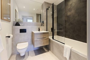 Shower, hair dryer