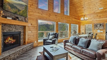 Cabana, 4 quartos | Área de estar | Smart TV