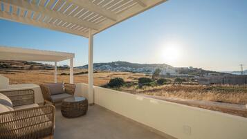 Apartamento, 1 quarto, terraço, vista para o mar | Terraço/pátio