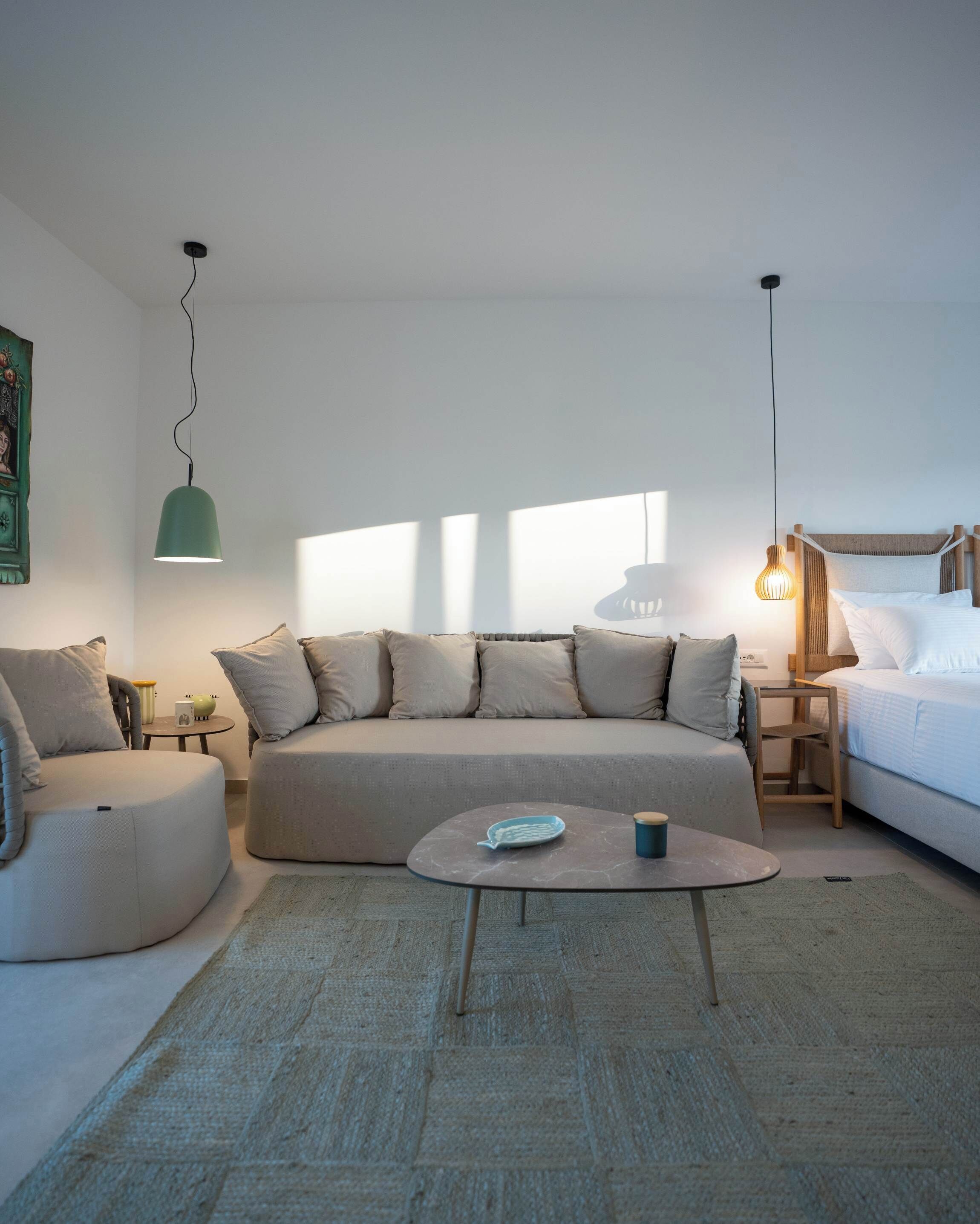 Appartement, 1 slaapkamer, balkon, uitzicht op zee | Woonruimte