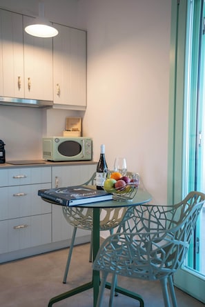 Apartment, 1 Bedroom, Balcony, Sea View | Living area - Kimolos Vibes Suites (Kimolos)