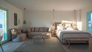 Apartamento, 1 quarto, sacada, vista para o mar | Ferros/tábuas de passar roupa, Wi-Fi de cortesia