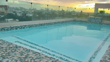 Room, 1 Bedroom, Accessible, Balcony | Pool | Indoor pool