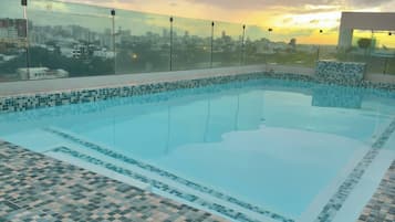 Room, 1 Bedroom, Accessible, Balcony | Pool | Indoor pool