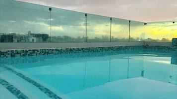 Room, 1 Bedroom, Accessible, Balcony | Pool | Indoor pool