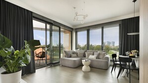 Apartemen Deluks, pemandangan pelabuhan | Wi-Fi gratis