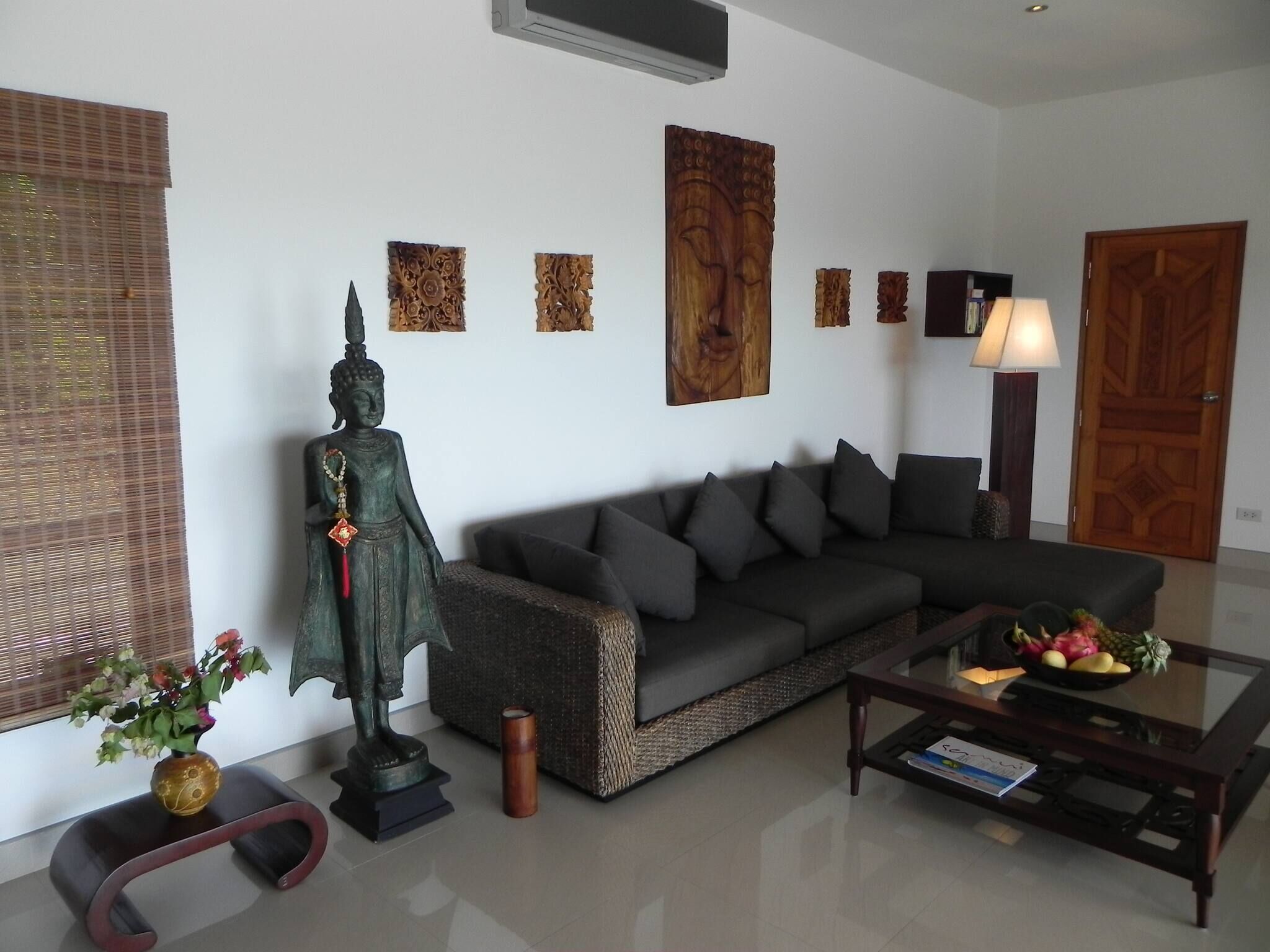 Villa, 2 Schlafzimmer, Raucher, eigener Pool | Wohnzimmer