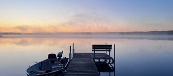 Cozy Cabin on Little Moose Lake & Snowmobile Trail