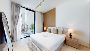 1 slaapkamer, een strijkplank/strijkijzer, gratis wifi, beddengoed