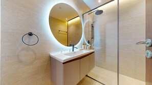 Hair dryer, towels