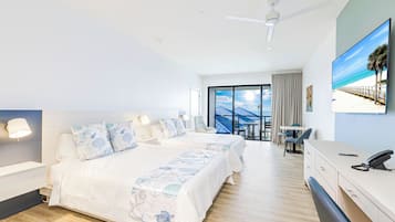 Standard Studio, 2 Queen Beds (Gulf View) | In-room safe, desk, laptop workspace, blackout drapes