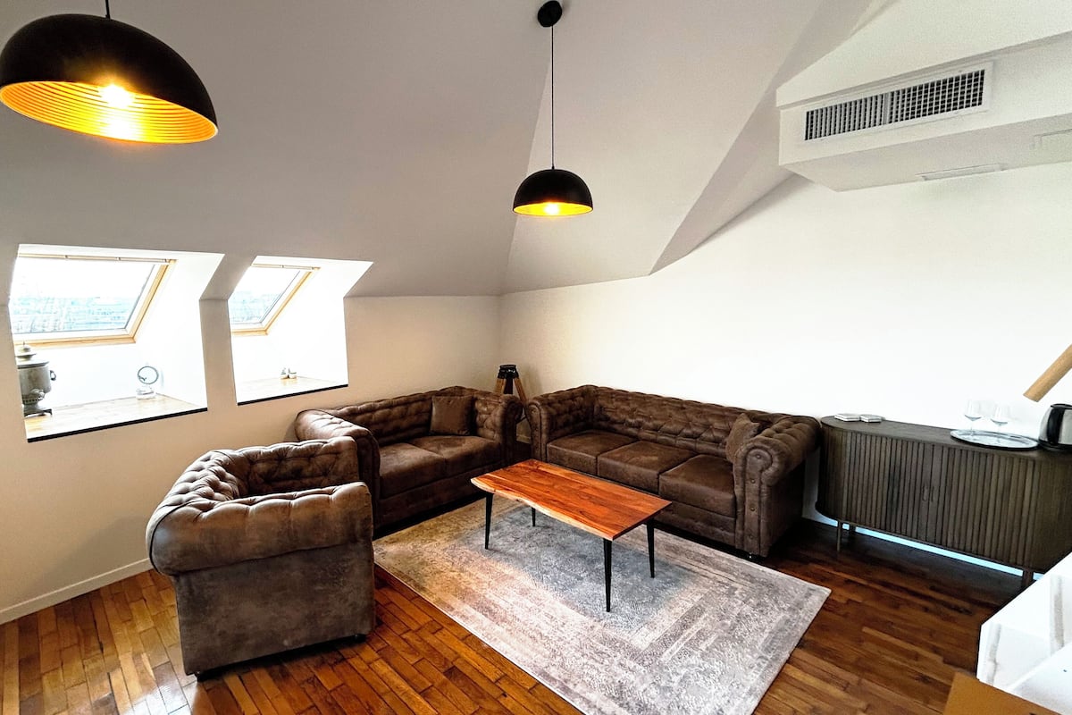 Appartement Luxe, vue port | Coin séjour