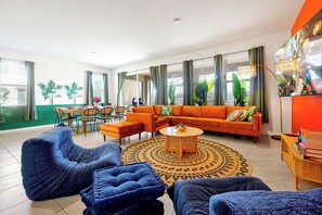 Smart TV, ping pong, music library