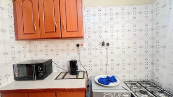 Family Apartment, City View | Private kitchen | Fridge, microwave, cookware/dishes/utensils