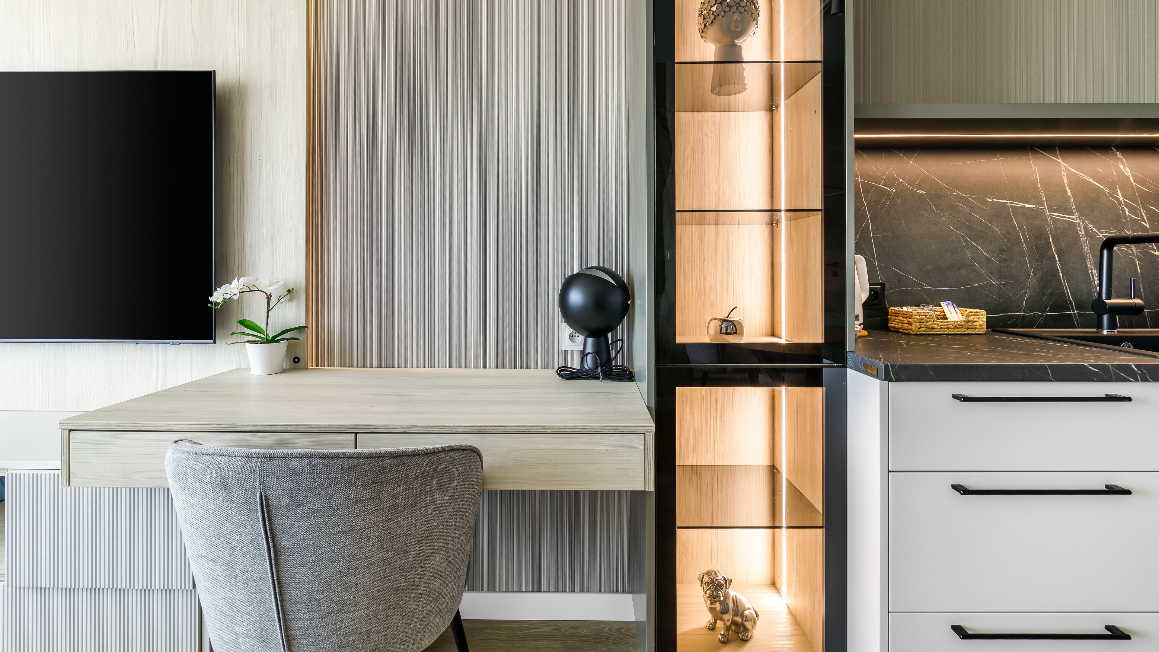 Leilighet – deluxe, 1 soverom, tekjøkken, byutsikt | Forretningsfasiliteter på rommet