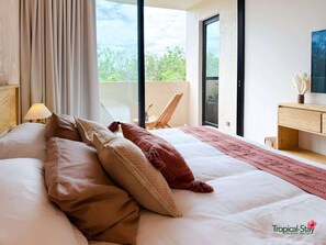 1 bedroom, iron/ironing board, free WiFi, bed sheets - Jungle Living 1 Bedroom New Apartment King Bed (Tulum)