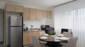 Coffee/tea maker, fridge, microwave, oven - Modern 2BR ·Gazcue · 5min to Monuments · YellowKey (Santo Domingo)