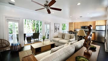 Smart TV, DVD player, books, printers