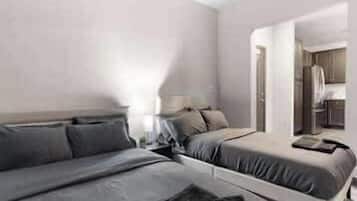 3 bedrooms, iron/ironing board, travel cot, WiFi
