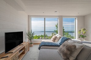 TV, fireplace - La Bergerie – BRAND NEW, Be among the first! (Saint-Joseph-de-la-Rive)