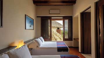 4 habitaciones, tabla de planchar con plancha, wifi y ropa de cama