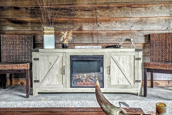 Screen Porch with comfortable couch and seating